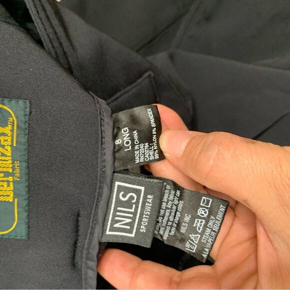 NILS women's high rise black ski pants size‎ 8 - Picture 8 of 11